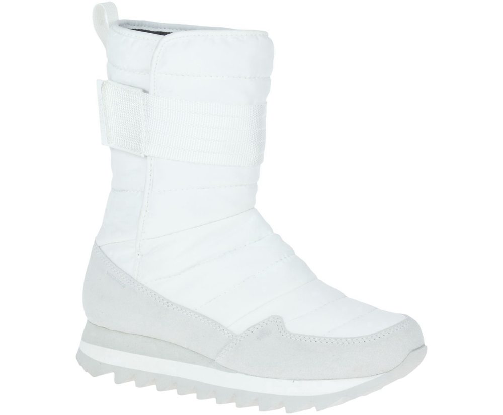 Merrell Støvler Dame - Alpine Tall Strap Polar Waterproof - Hvide - LXV241097